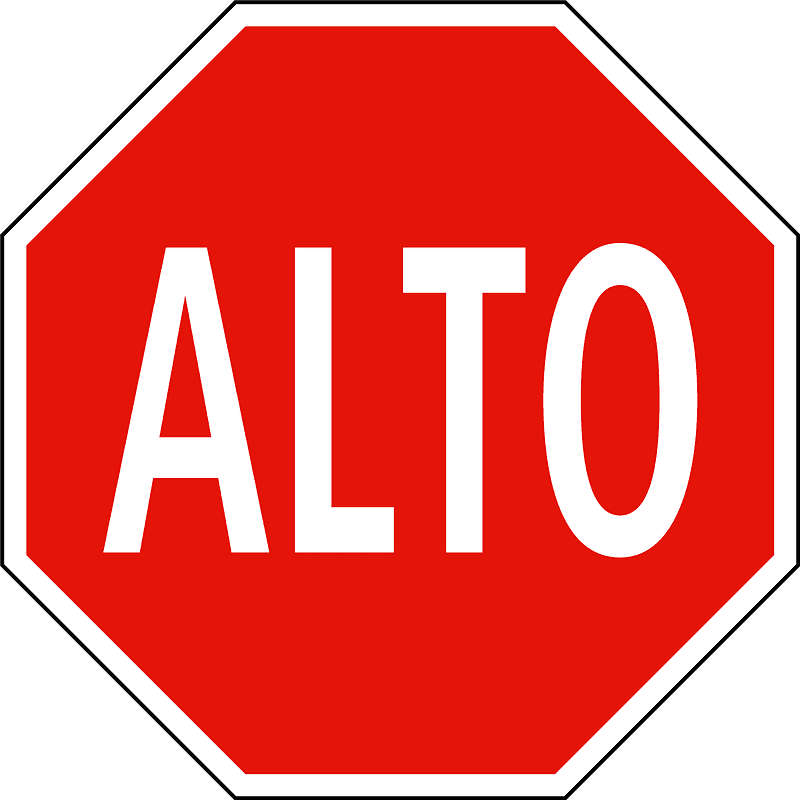 Free Stop Sign clipart image
