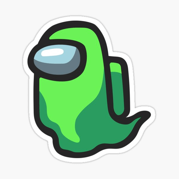 Green Ghost Among Us clipart