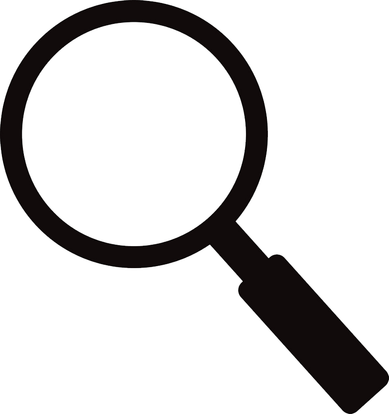 Icon Magnifying Glass clipart transparent