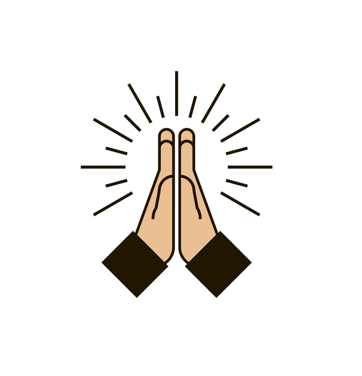 Icon Praying Hands transparent clipart