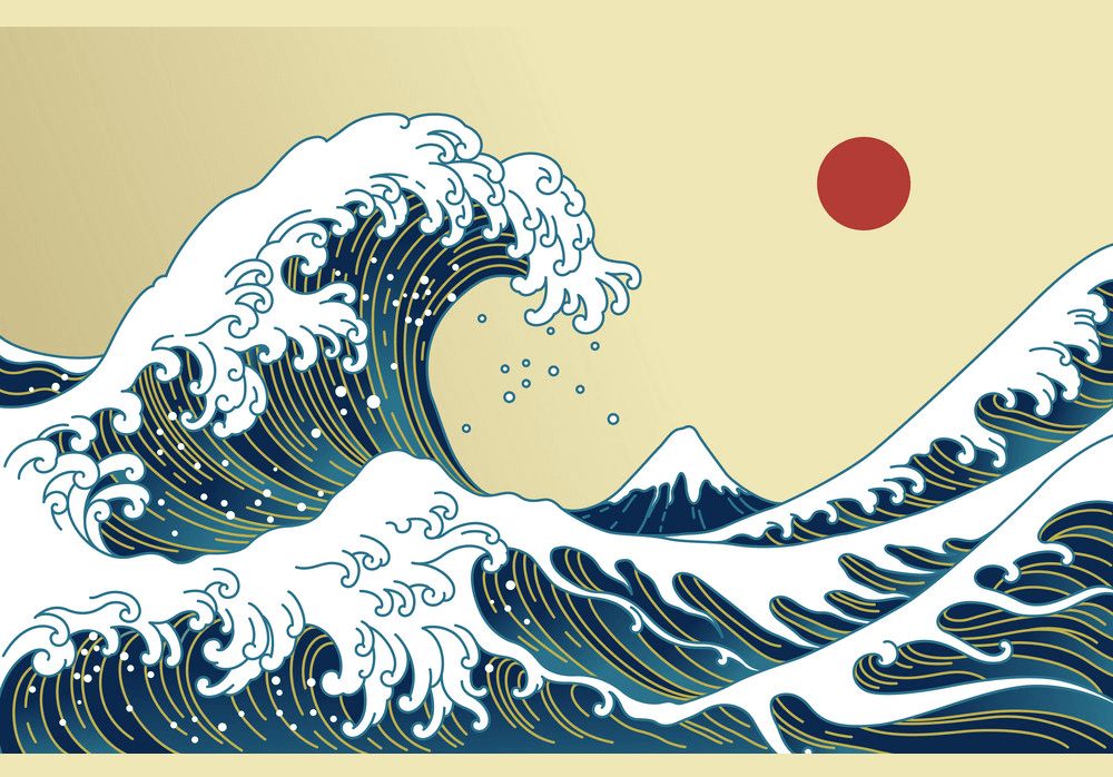 Japan Great Wave clipart