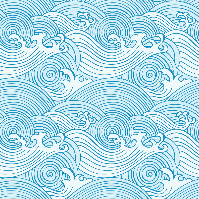 Japanese Seamless Waves clipart