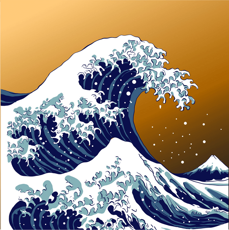 Japanese Wave clipart