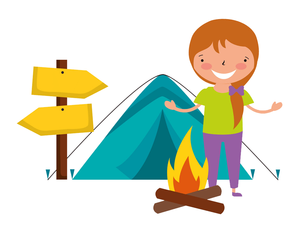 Kid Vacation Camping clipart transparent