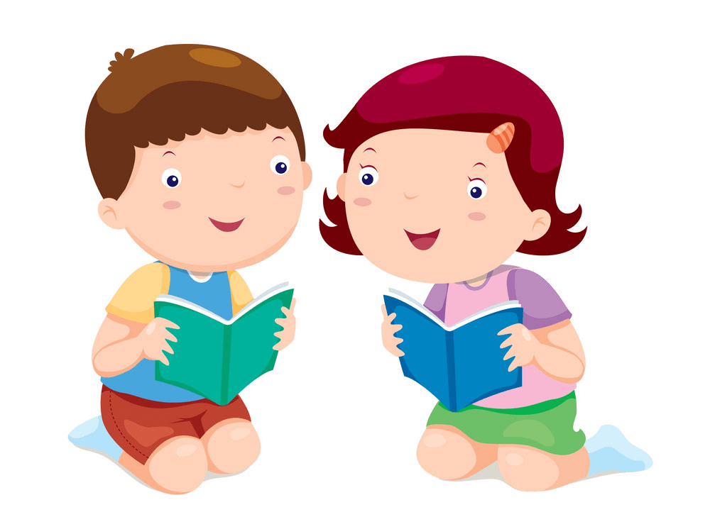 Kids Reading clipart