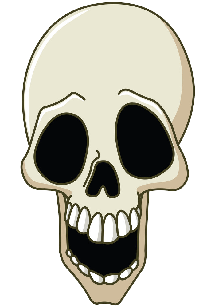Laughing Skull clipart transparent