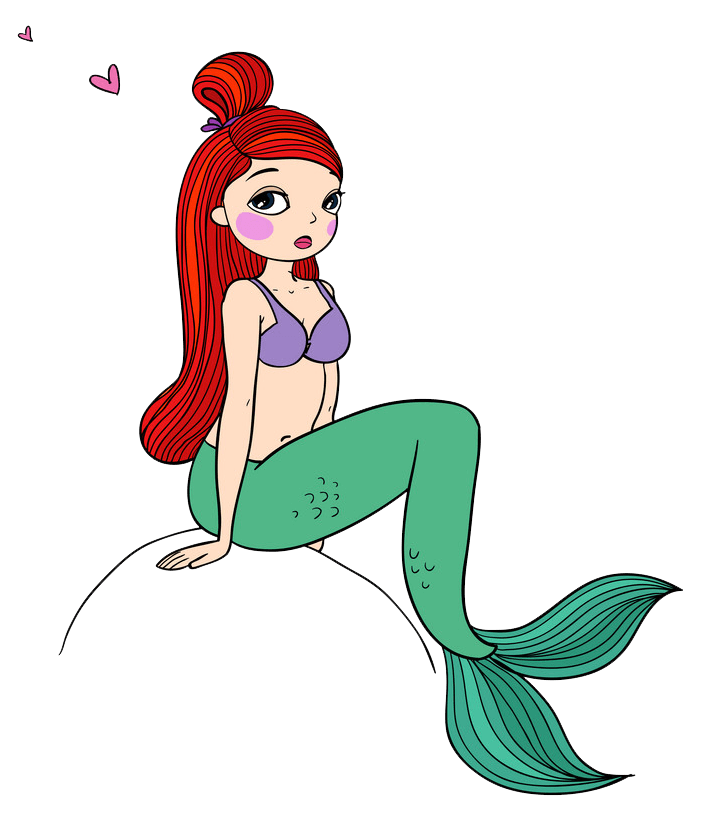 Love Mermaid clipart transparent