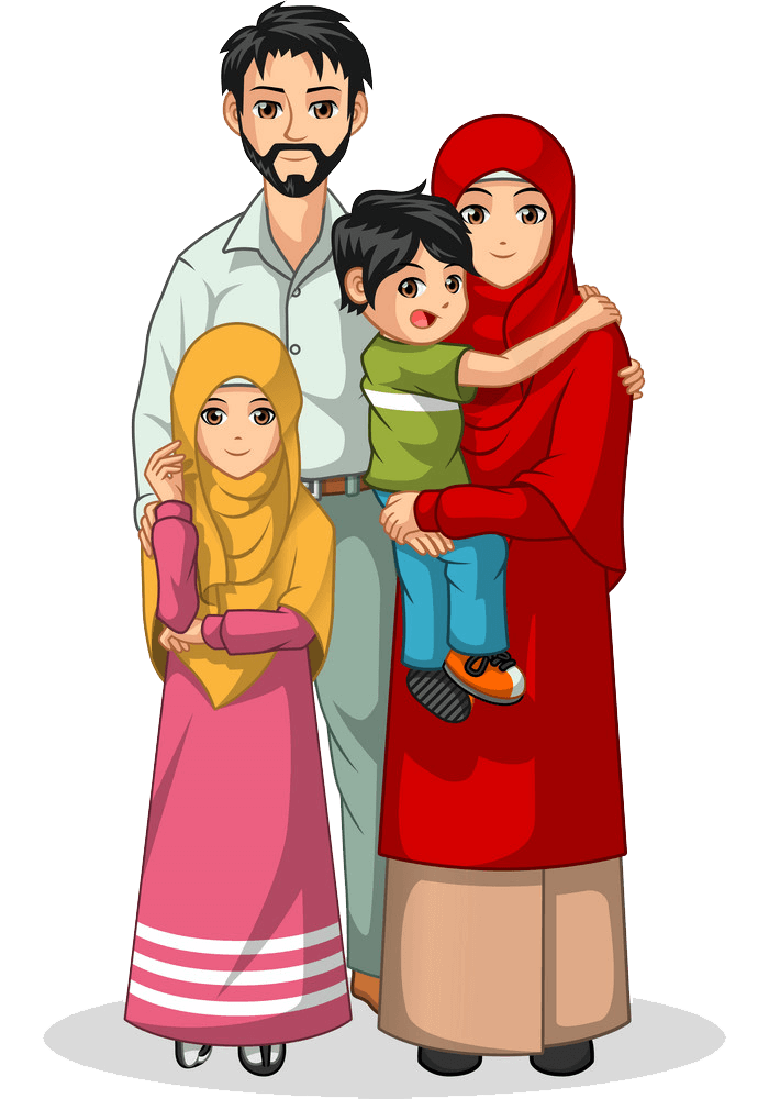 Muslim Family clipart transparent 1