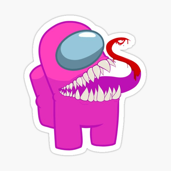Pink Monster Among Us clipart