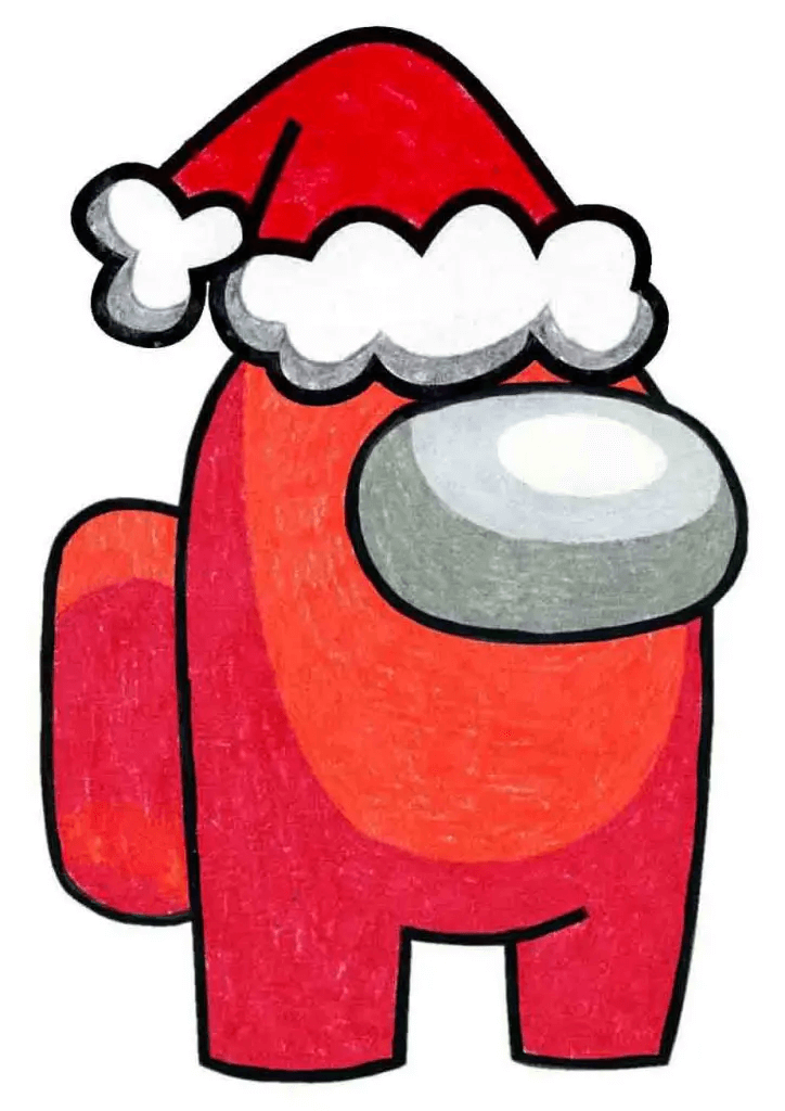 Santa Among Us clipart