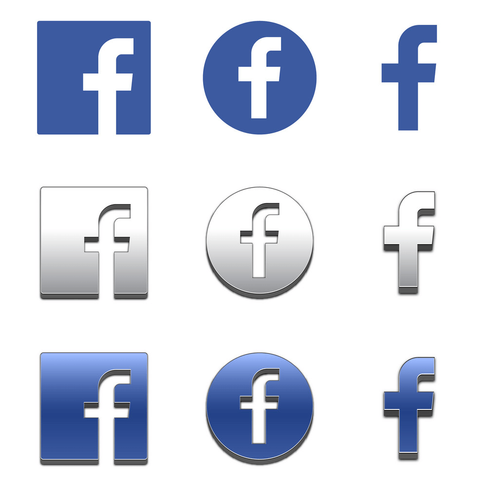 Set of Facebook Icon clipart