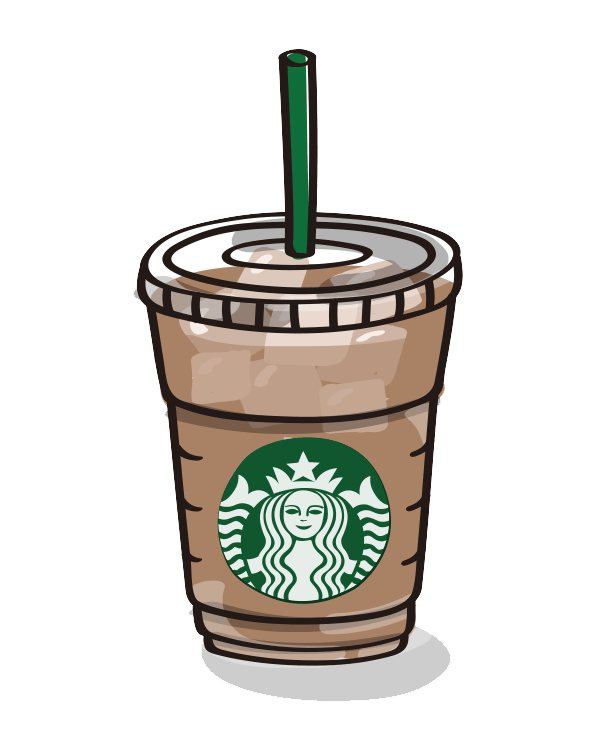 Starbucks Coffee Cup clipart transparent