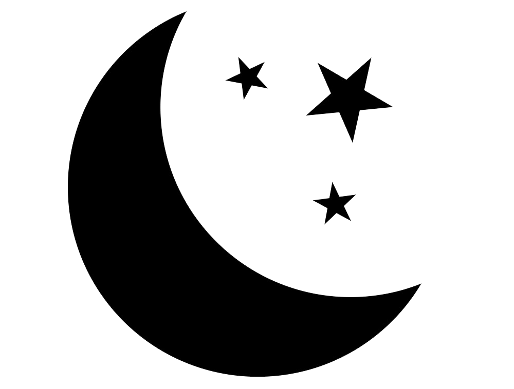 Stars and Moon clipart transparent