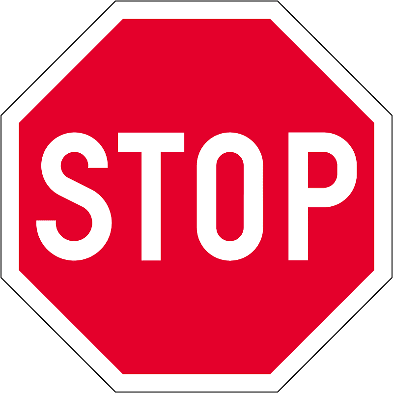 Stop Sign clipart free 3