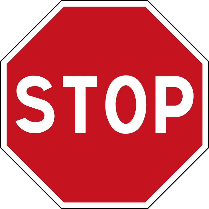 Stop Sign clipart free 4