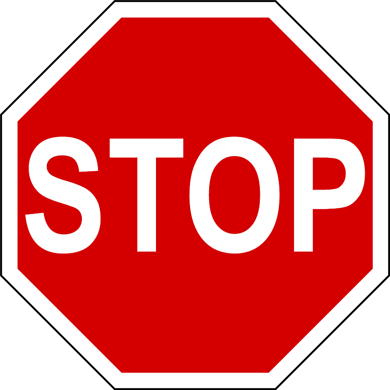 Stop Sign clipart free 9