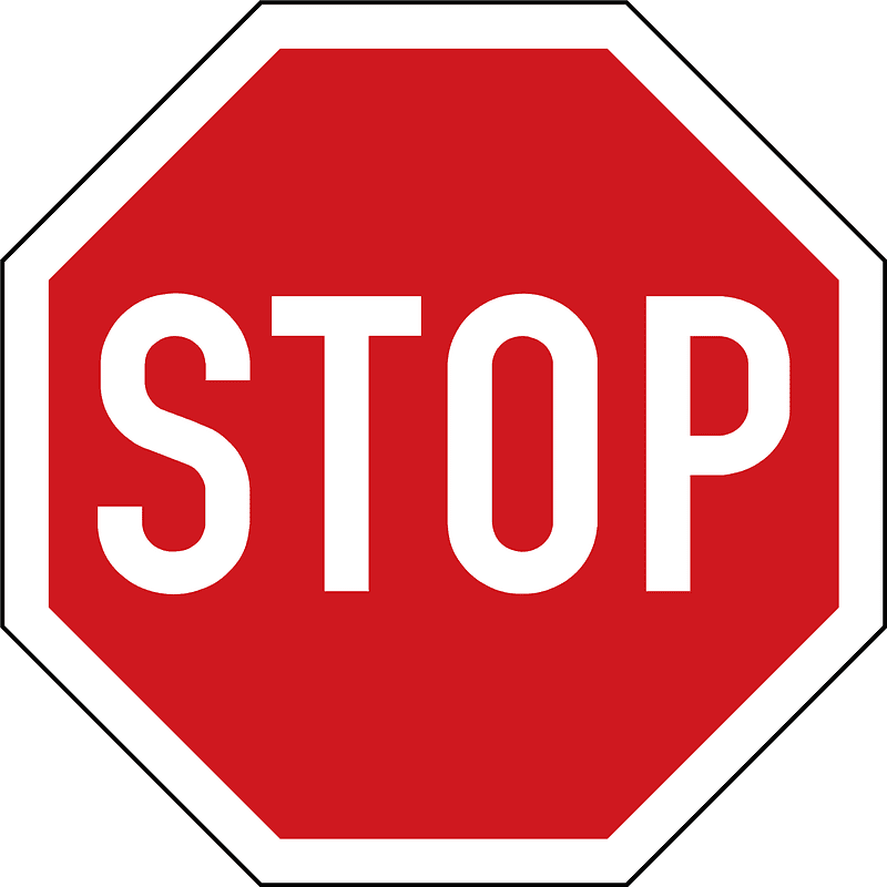 Stop Sign clipart free for kids