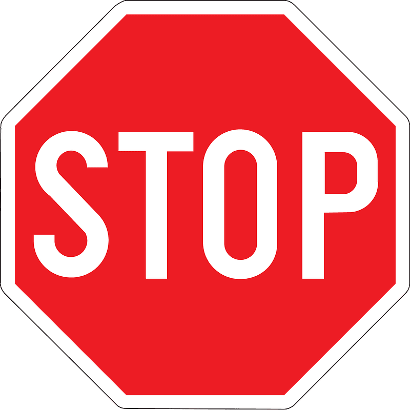 Stop Sign clipart png for kid