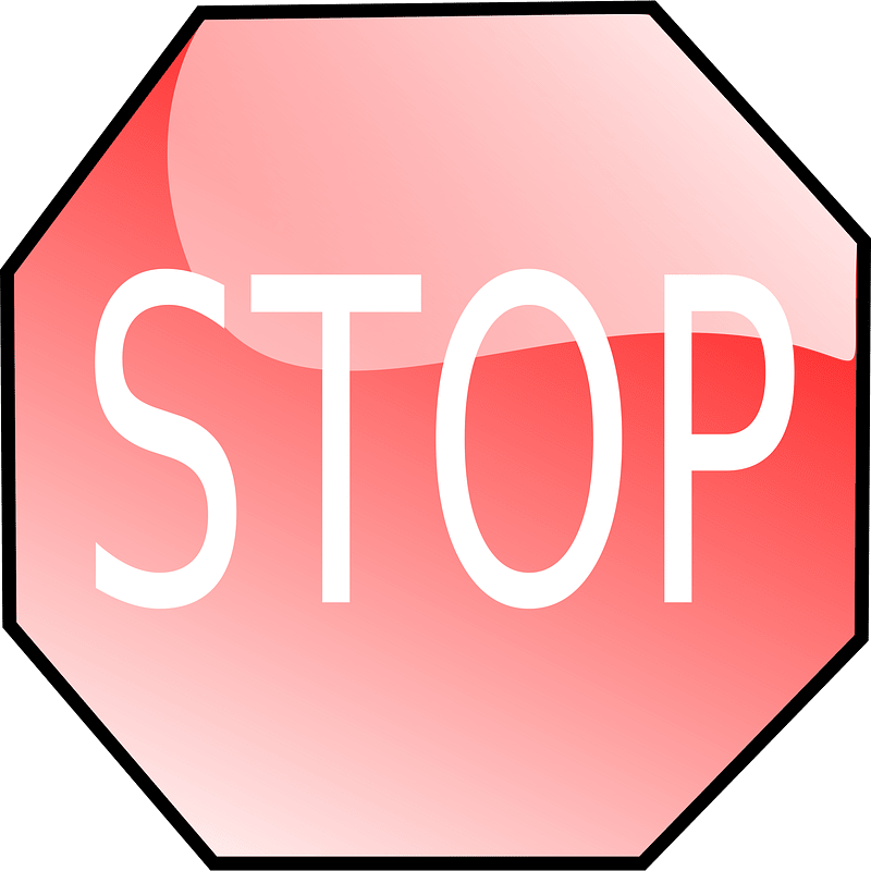 Stop Sign clipart transparent for free