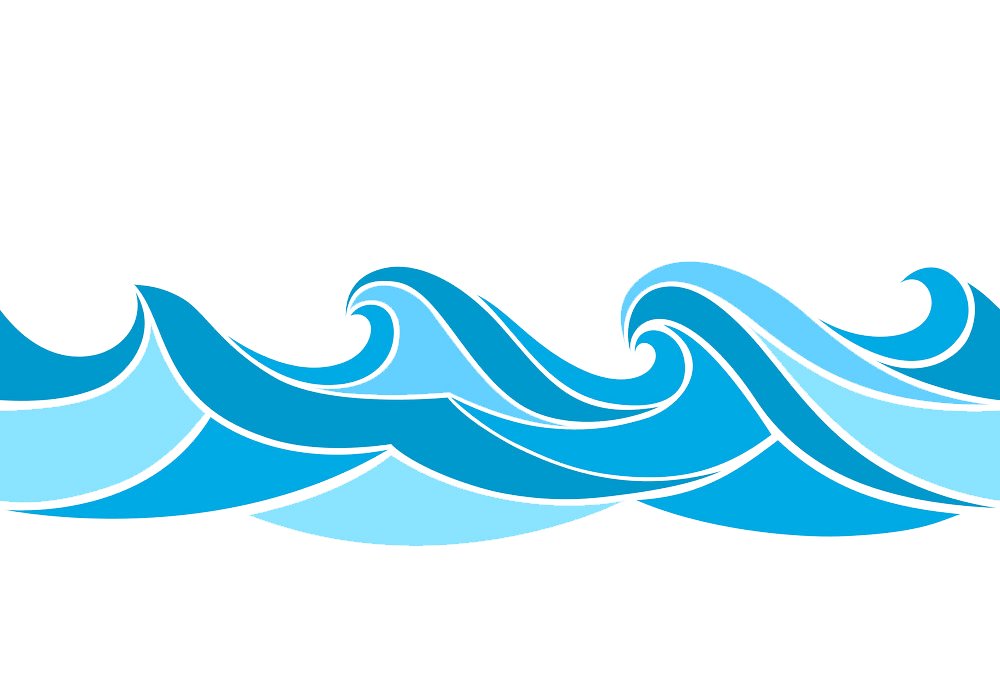 Stylized Waves clipart transparent