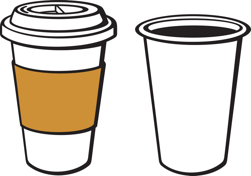 Take Away Coffee Cup clipart transparent