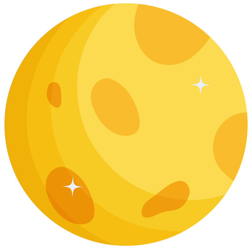 Yellow Moon clipart transparent