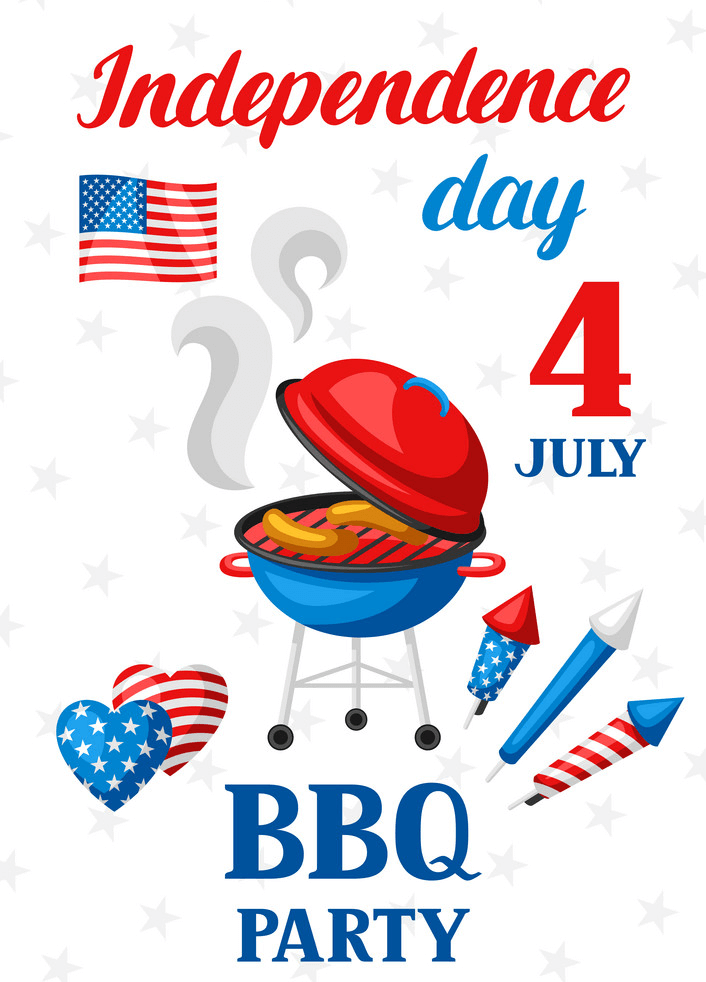 4th of July BBQ Party clipart