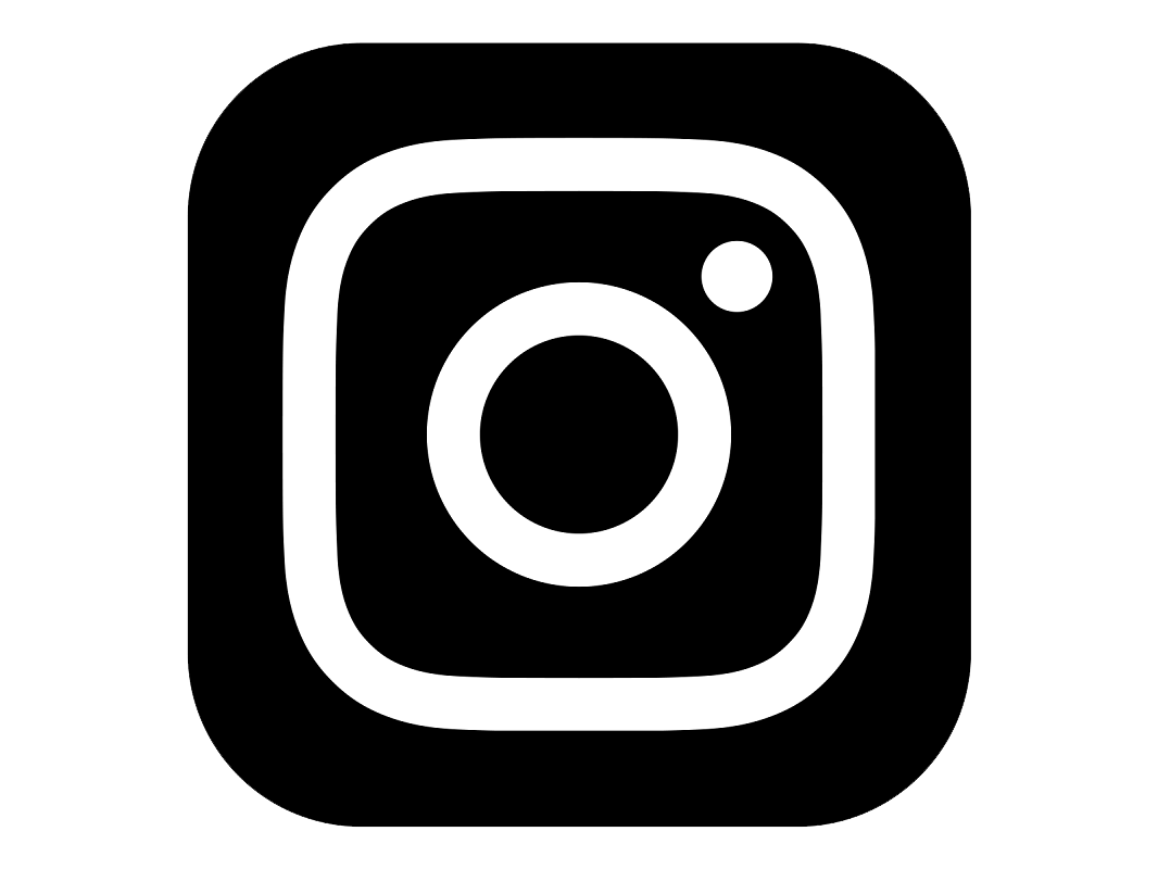 Black and White Instagram Logo transparent