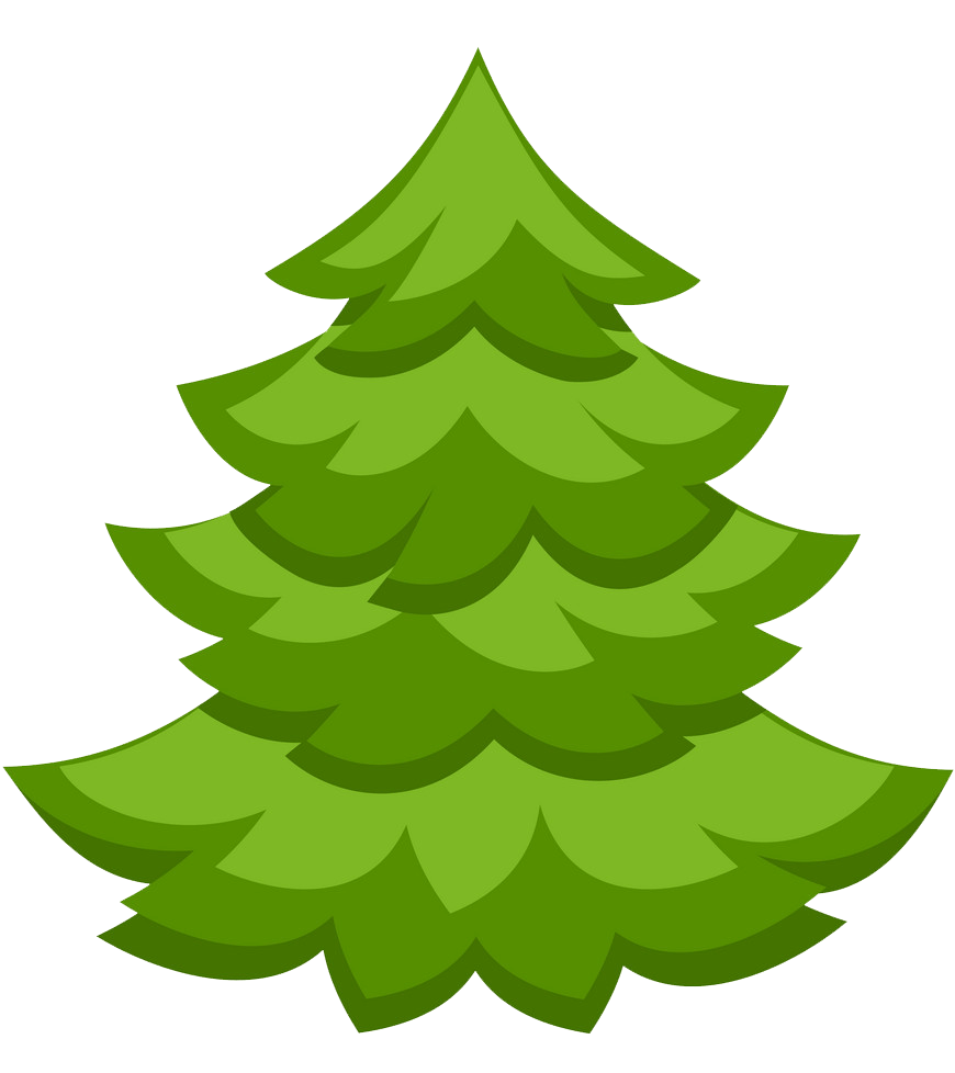 Cartoon Christmas Tree clipart transparent