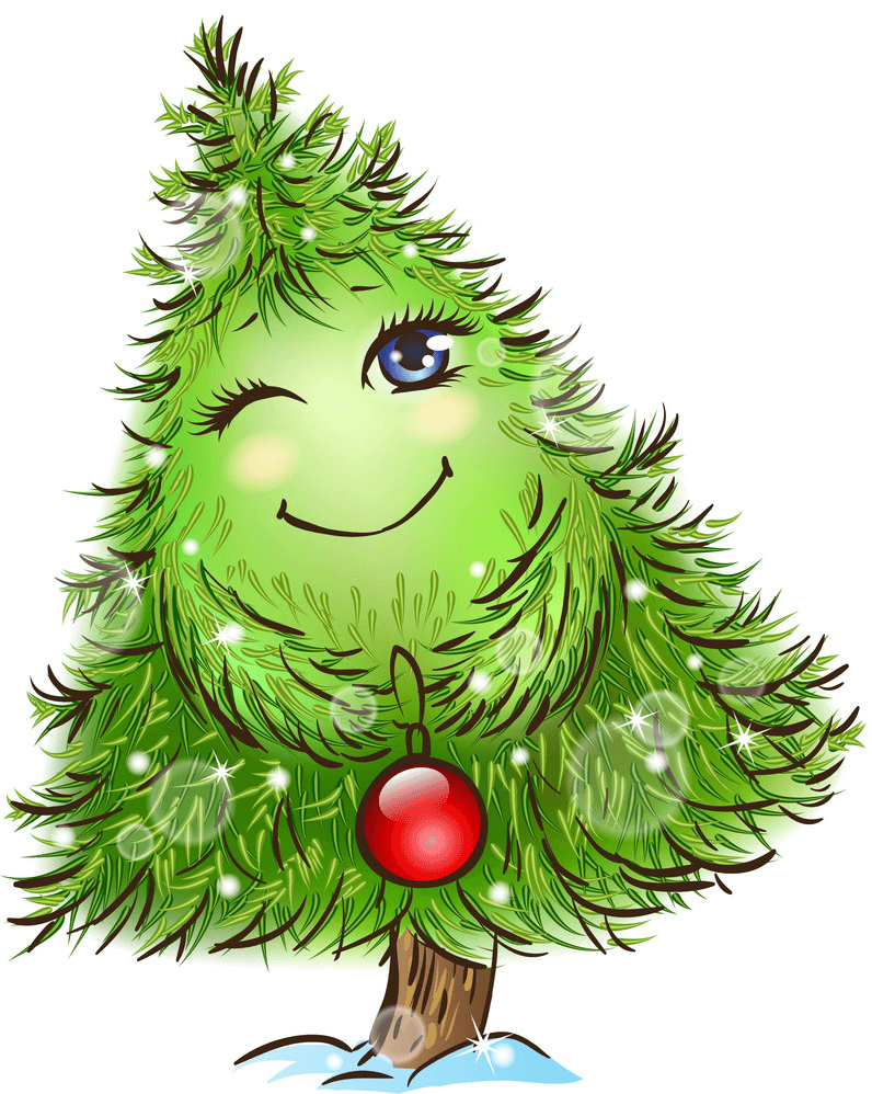 Cartoon Christmas Tree clipart
