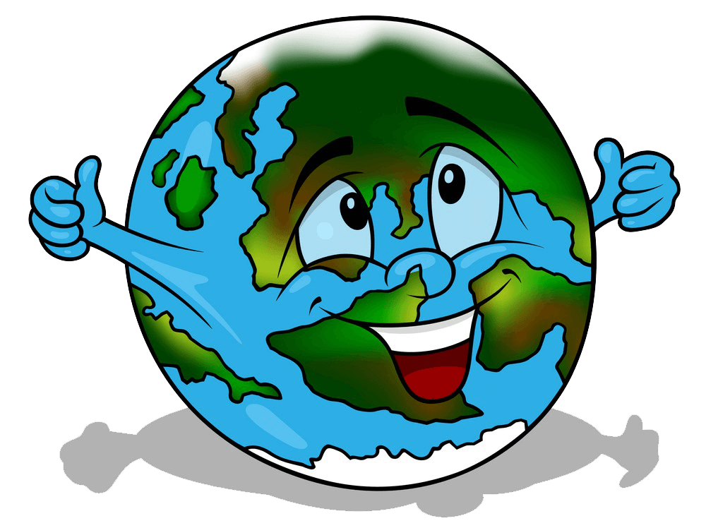 Cartoon Earth clipart transparent