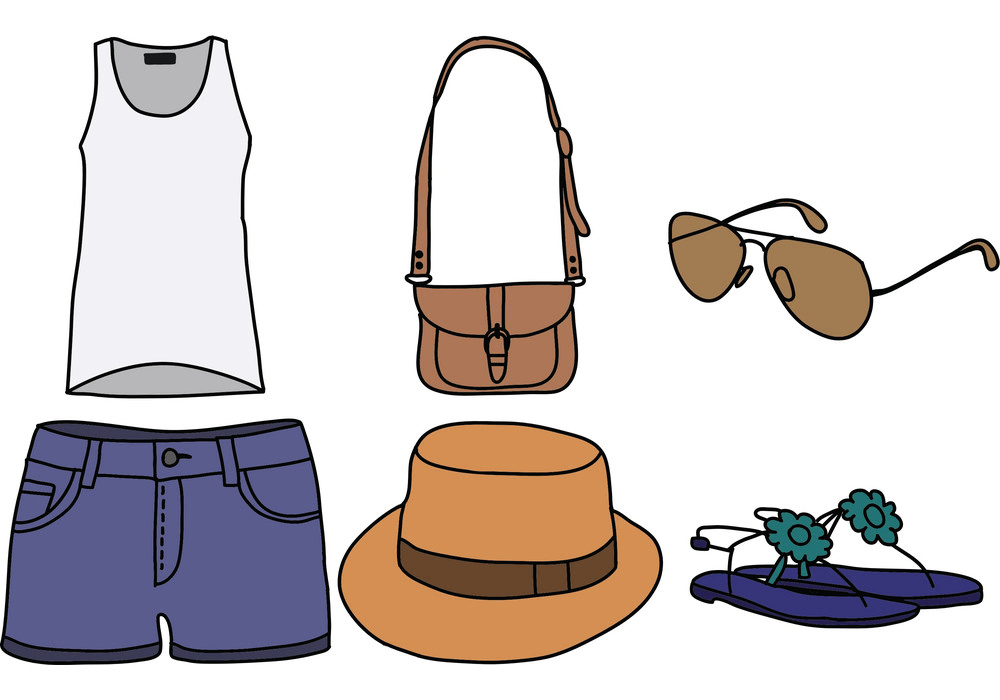 Clothes for Summer clipart