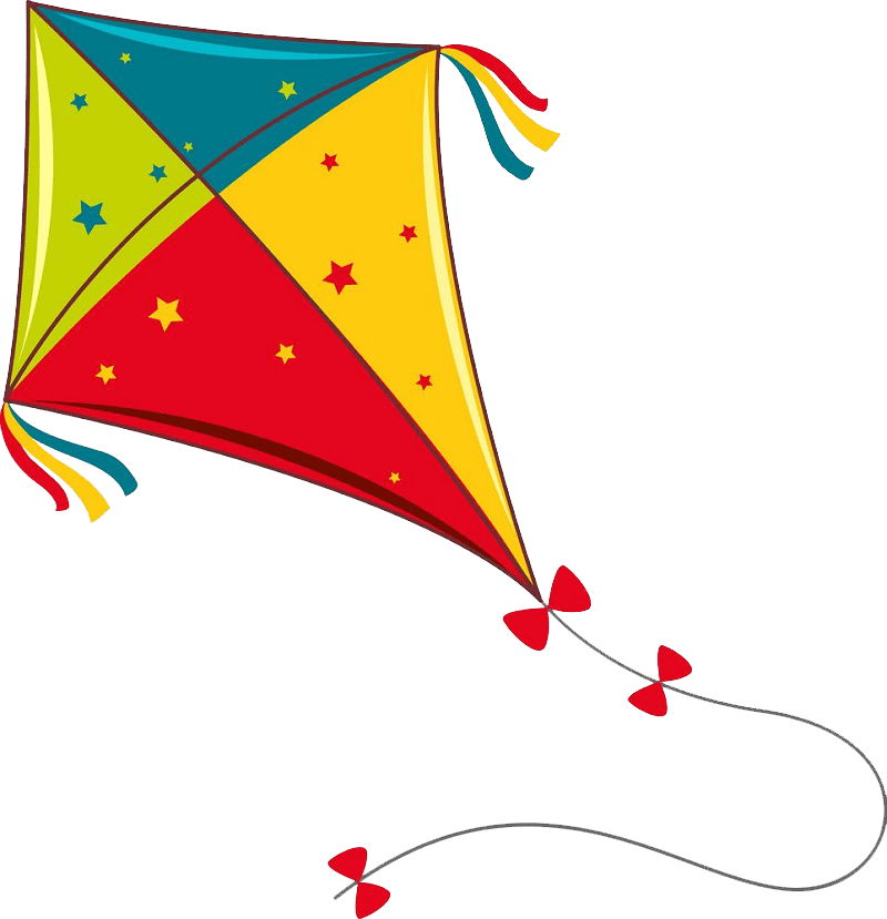 Colorful Kite clipart transparent
