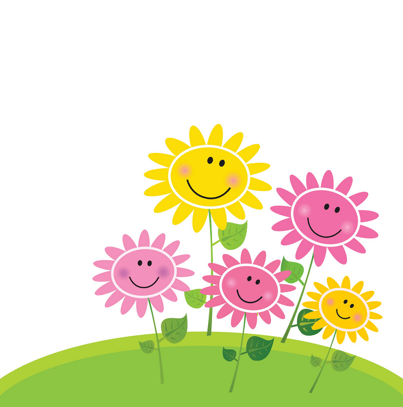 Cute Flowers Spring clipart