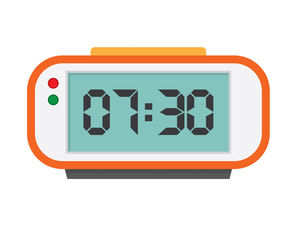 Digital Alarm Clock clipart transparent