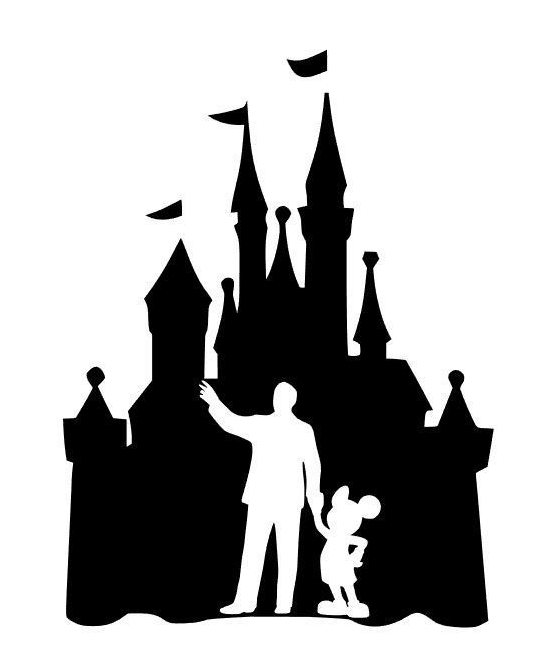 Disney Castle Silhouette clipart 2