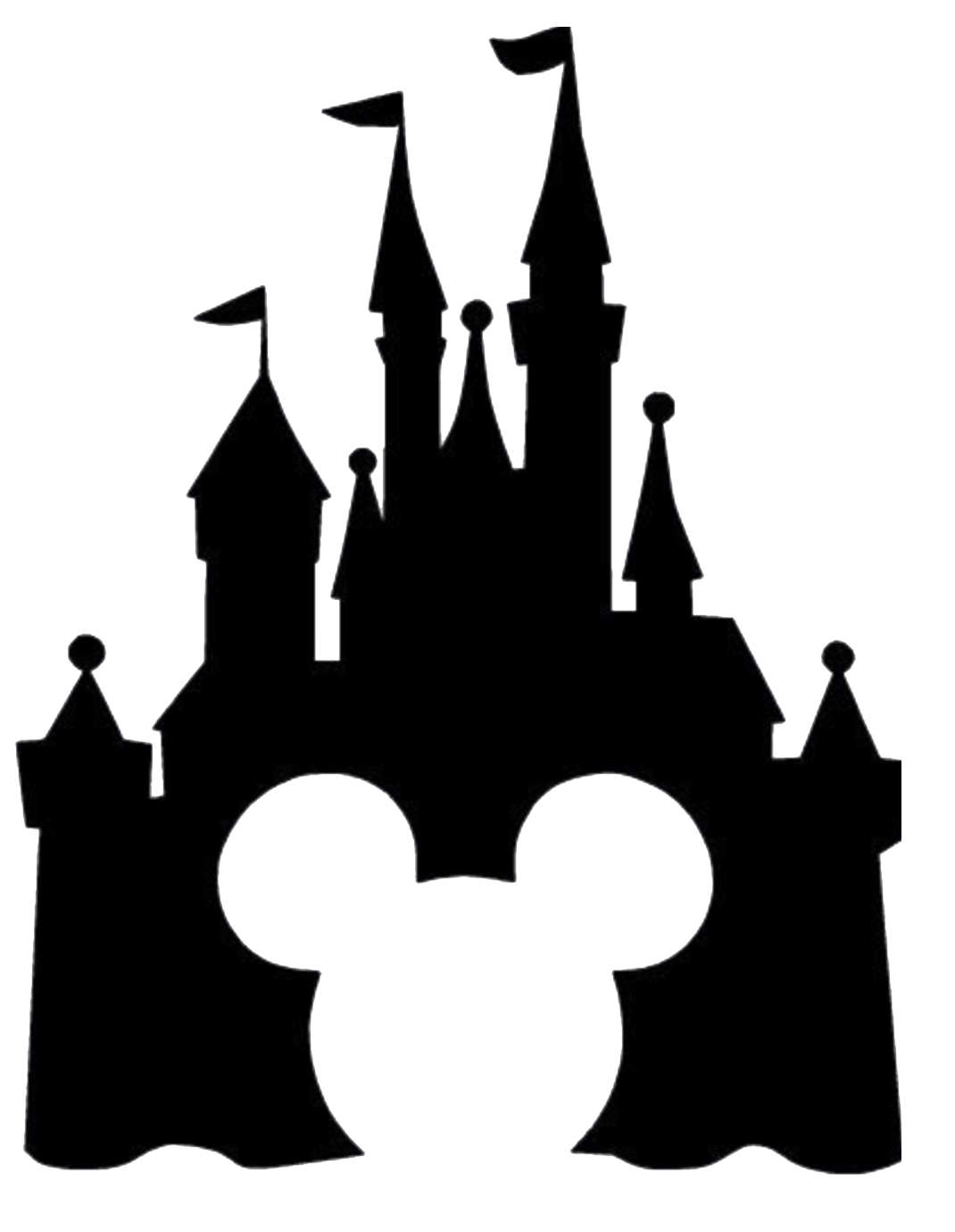 Disney Castle Silhouette transparent 1