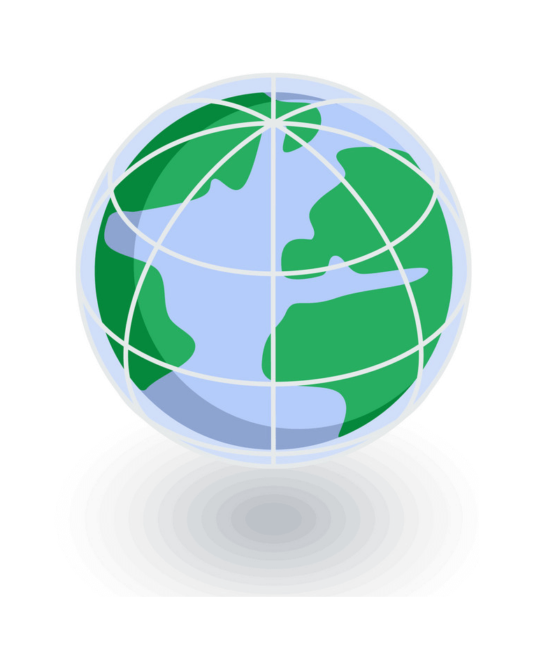 Earth Globe Icon clipart