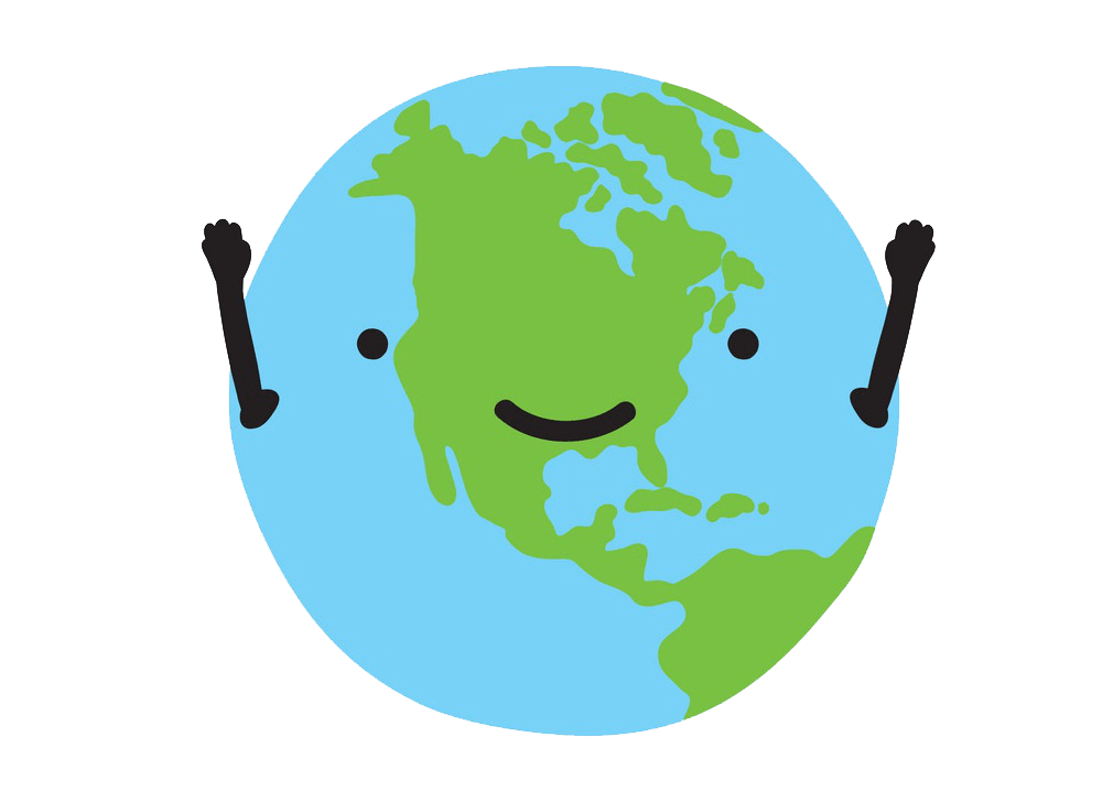 Happy Earth clipart transparent