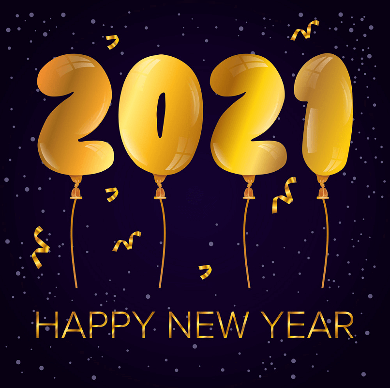 Happy New Year 2021 Celebration clipart