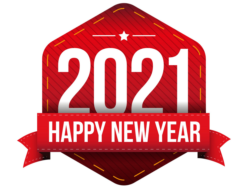 Happy New Year 2021 Clipart
