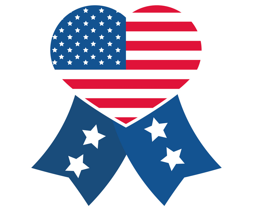 Heart 4th of July clipart
