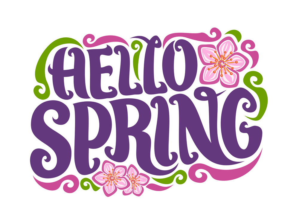Hello Spring clipart 2