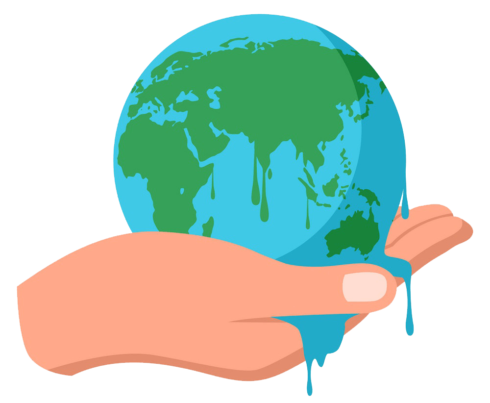 Melting Earth clipart transparent