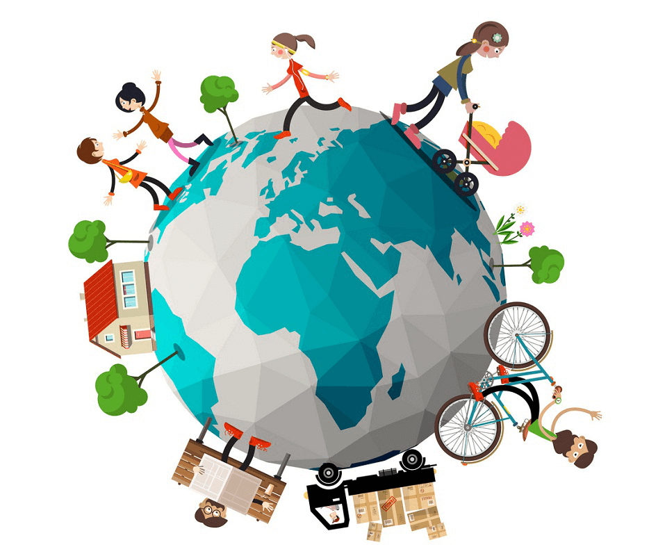 People Around Earth clipart