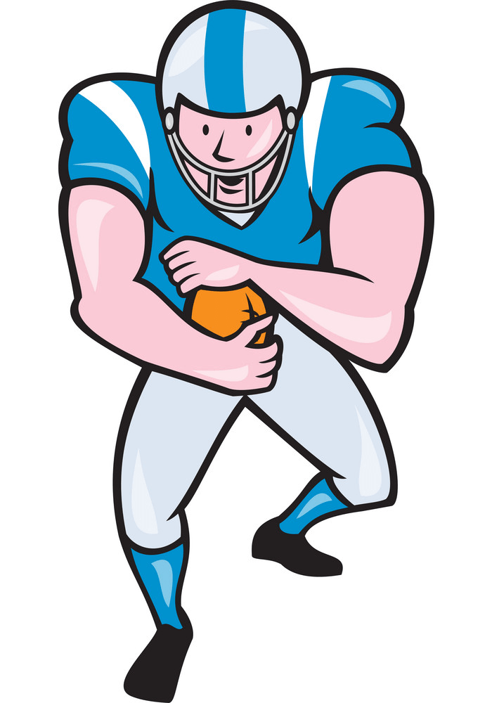 Playing Football clipart