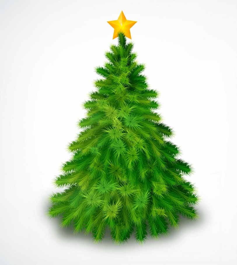 Realistic Christmas Tree clipart