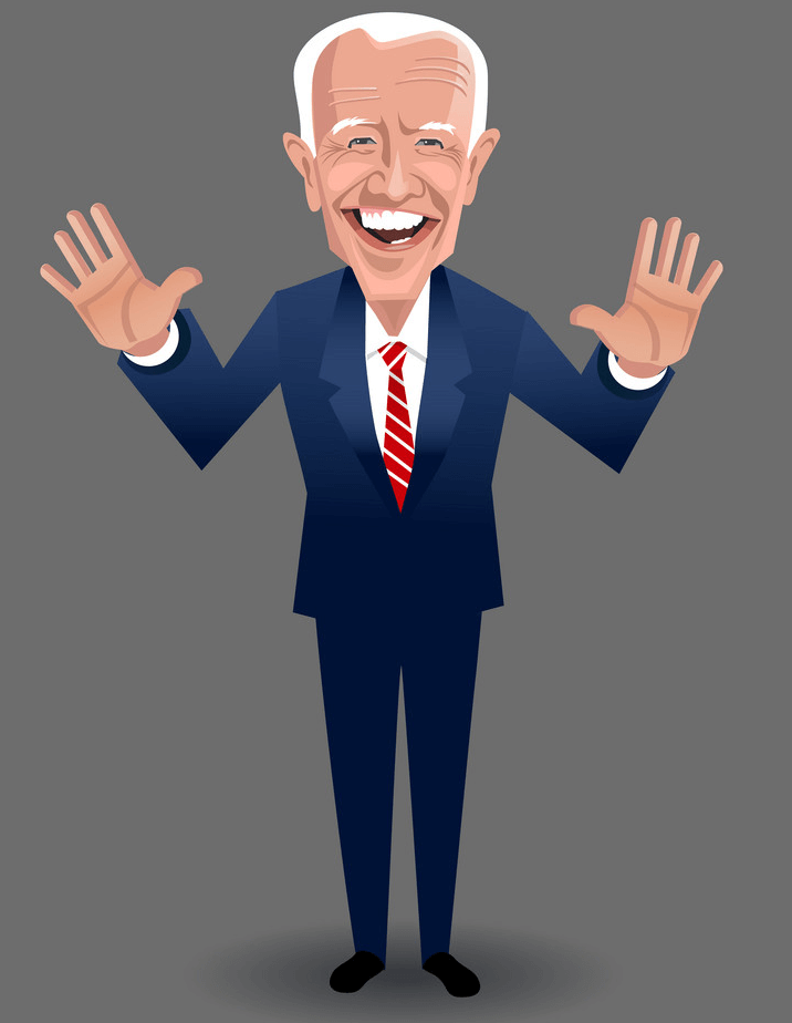 Smiling Joe Biden clipart