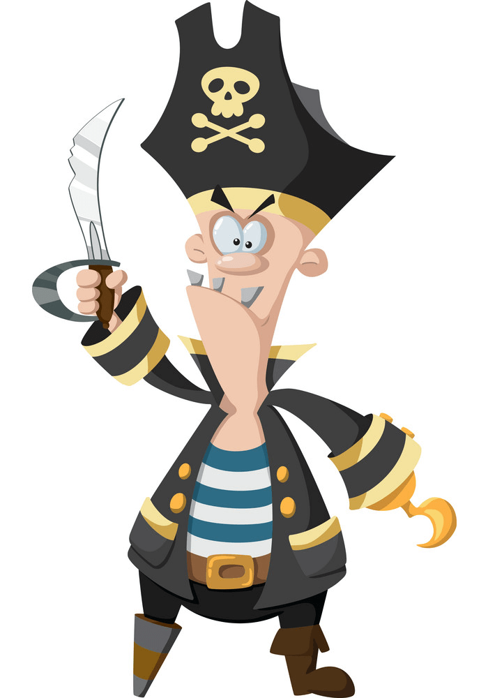 Angry Pirate clipart