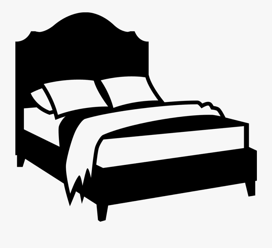 Bed Clipart Black and White 5